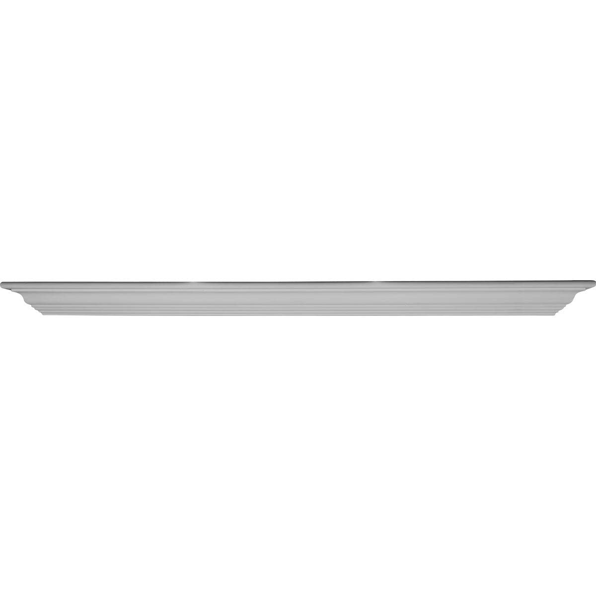 48" w X 2 5/8" h 3 1/8" p Mini Classic Shelf White