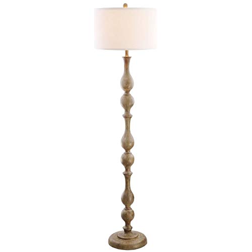 64-inch White Led Floor Lamp Brown Farmhouse Traditional - Citiesdeals