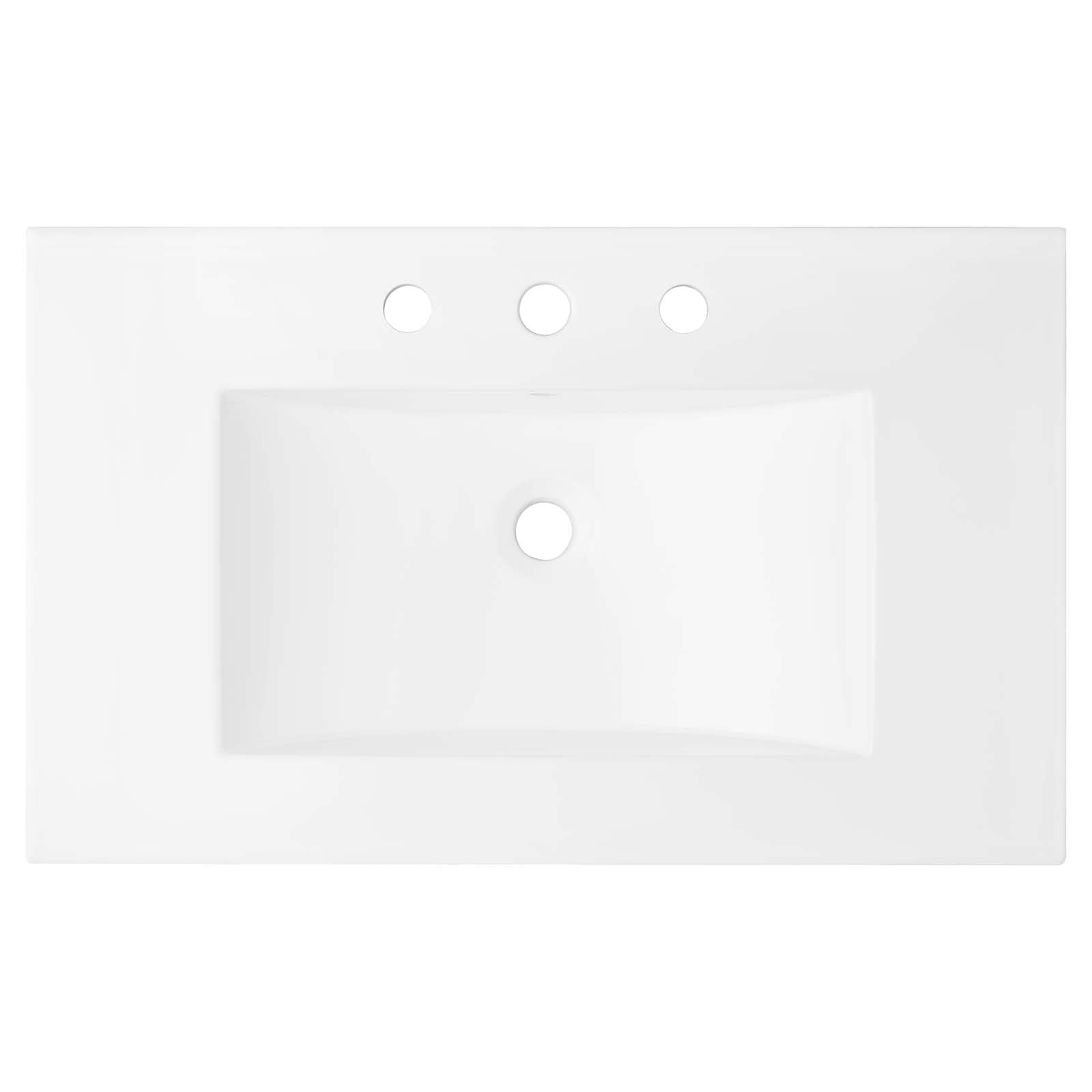 Modway EEI-4837-WHI Cayman 30" Bathroom Sink White - Citiesdeals