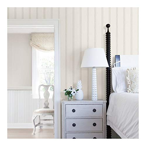 Grey Stripes Wallpaper 20.5 X Stripe Farmhouse Washable - Citiesdeals