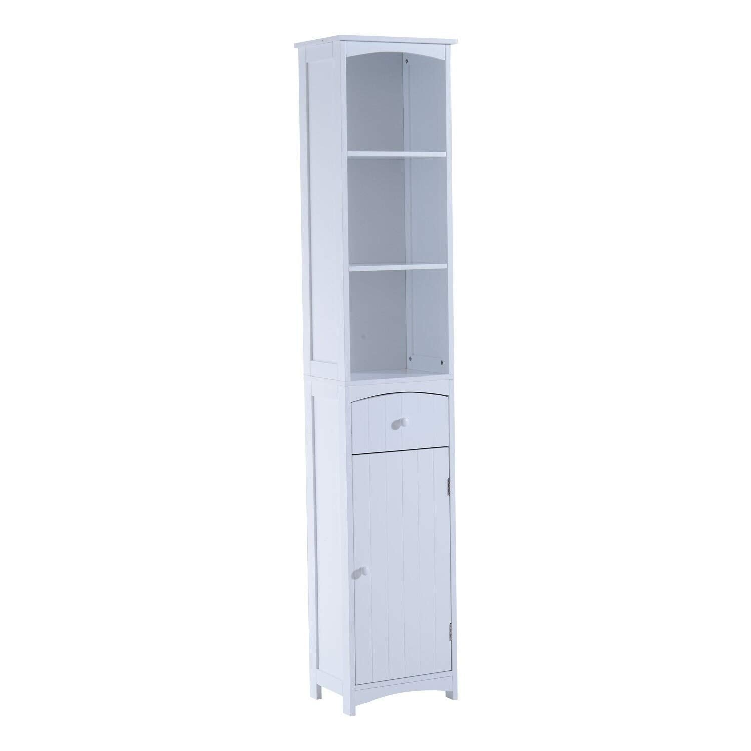 67" Free Standing Bathroom Tower Storage Cabinet Space Saving Floor Organizer - Citiesdeals