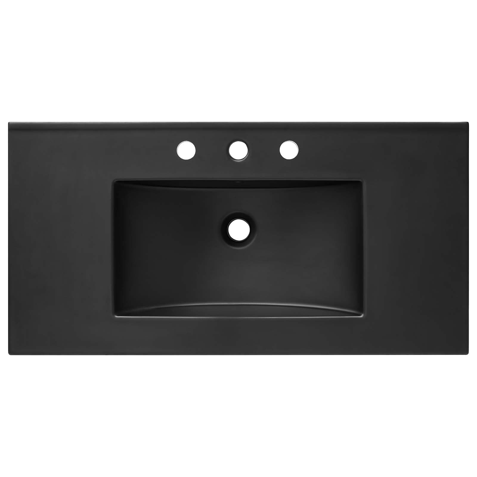 Modway Cayman 36" Bathroom Sink in Black - Citiesdeals