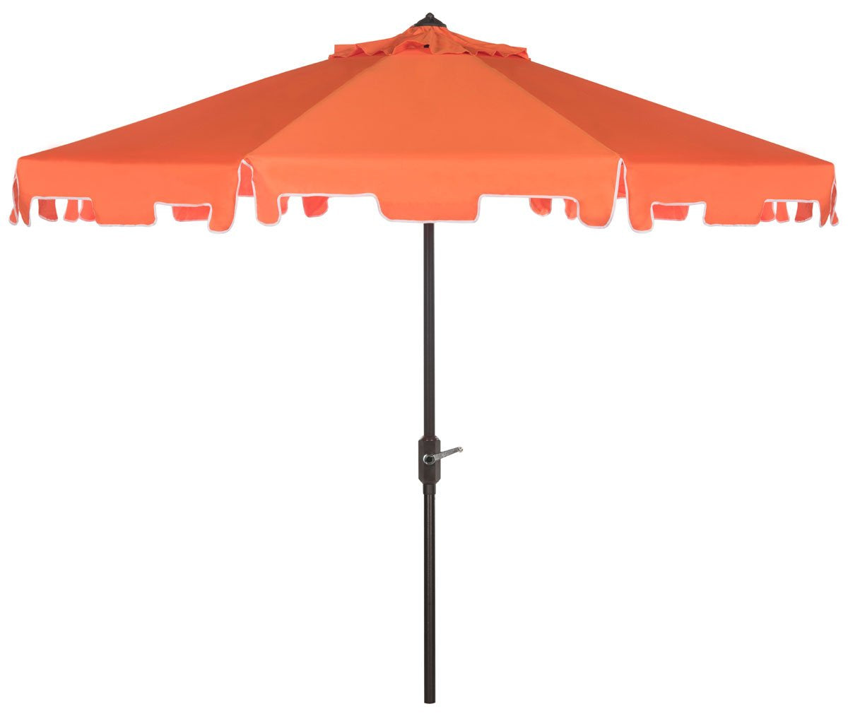 Safavieh Outdoor Collection Zimmerman Crank Market Orange and White 9-inch