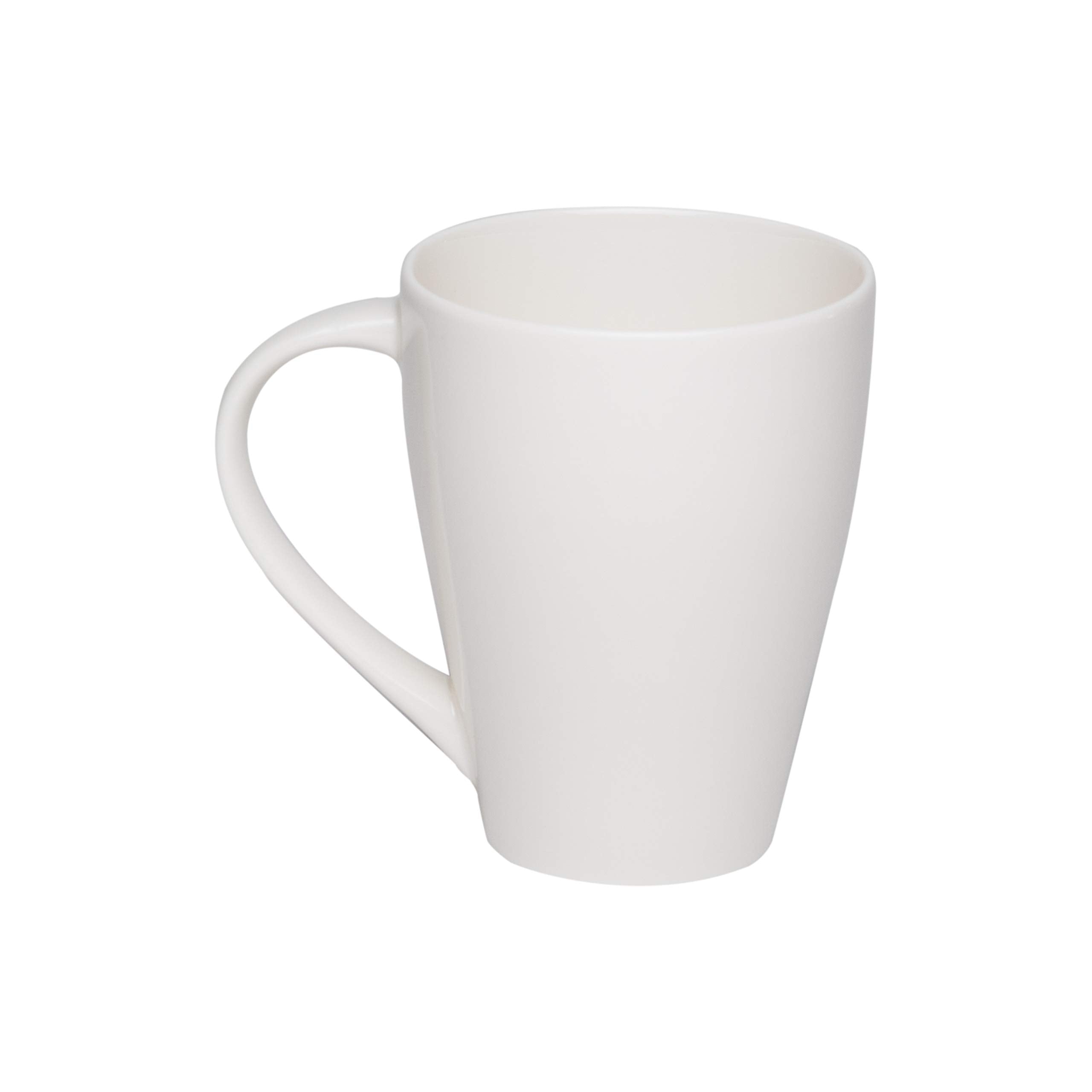 Whisper White Mug 14oz (Set Of 6) Solid Casual Modern Contemporary Round - Citiesdeals