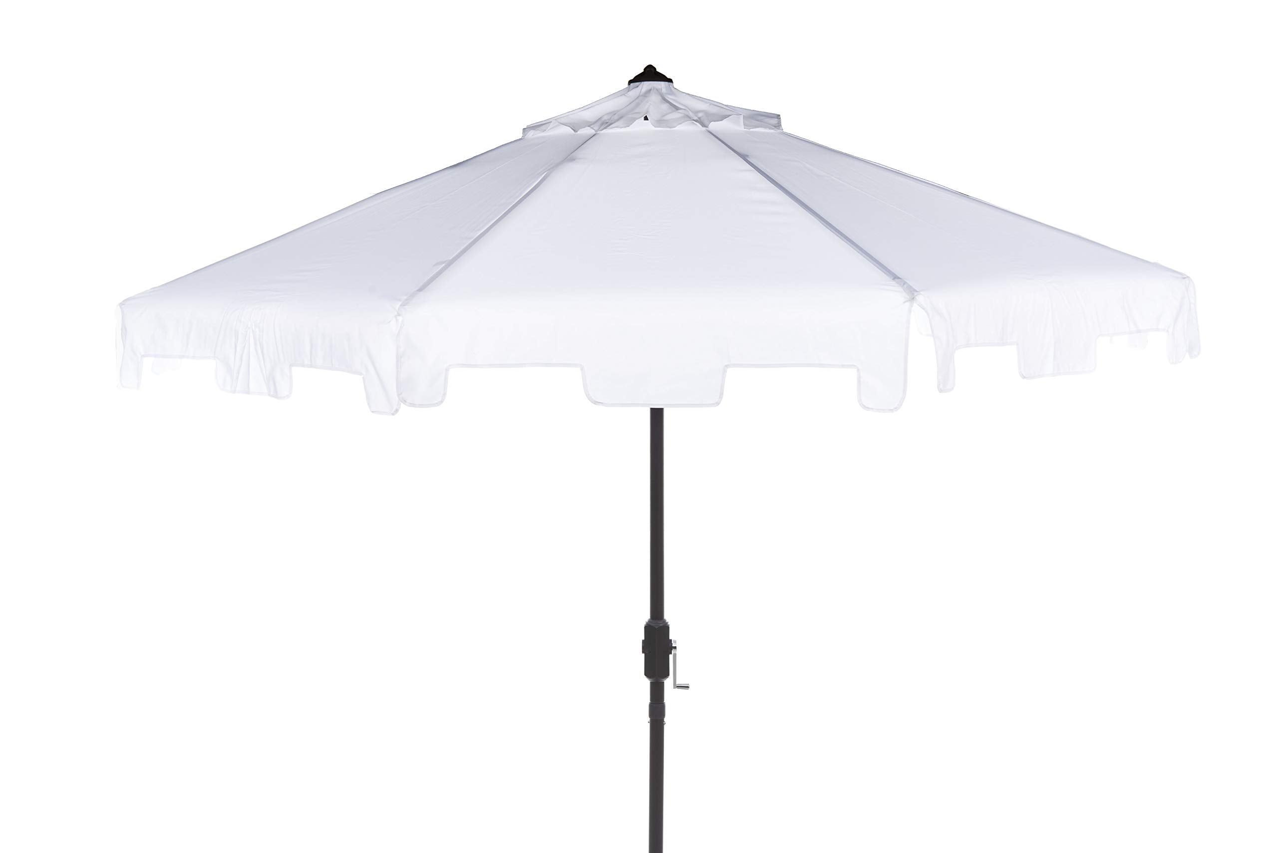 Safavieh PAT8000K Outdoor Collection Zimmerman White Uv Resistant 9 Ft Crank - Citiesdeals