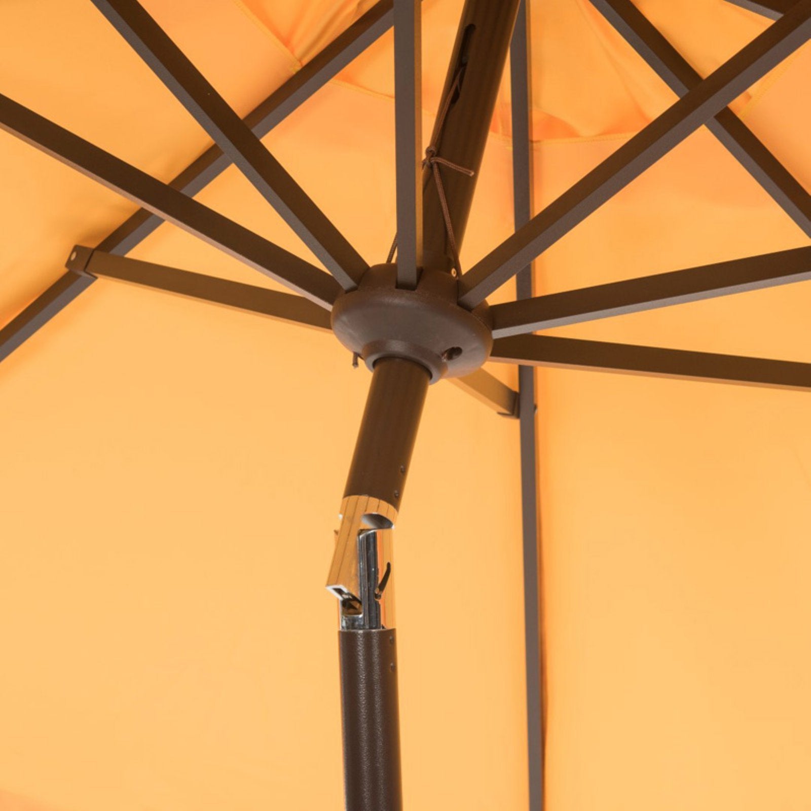 Safavieh PAT8006C Outdoor Collection Elegant Valance Auto Tilt Umbrella 9' - Citiesdeals