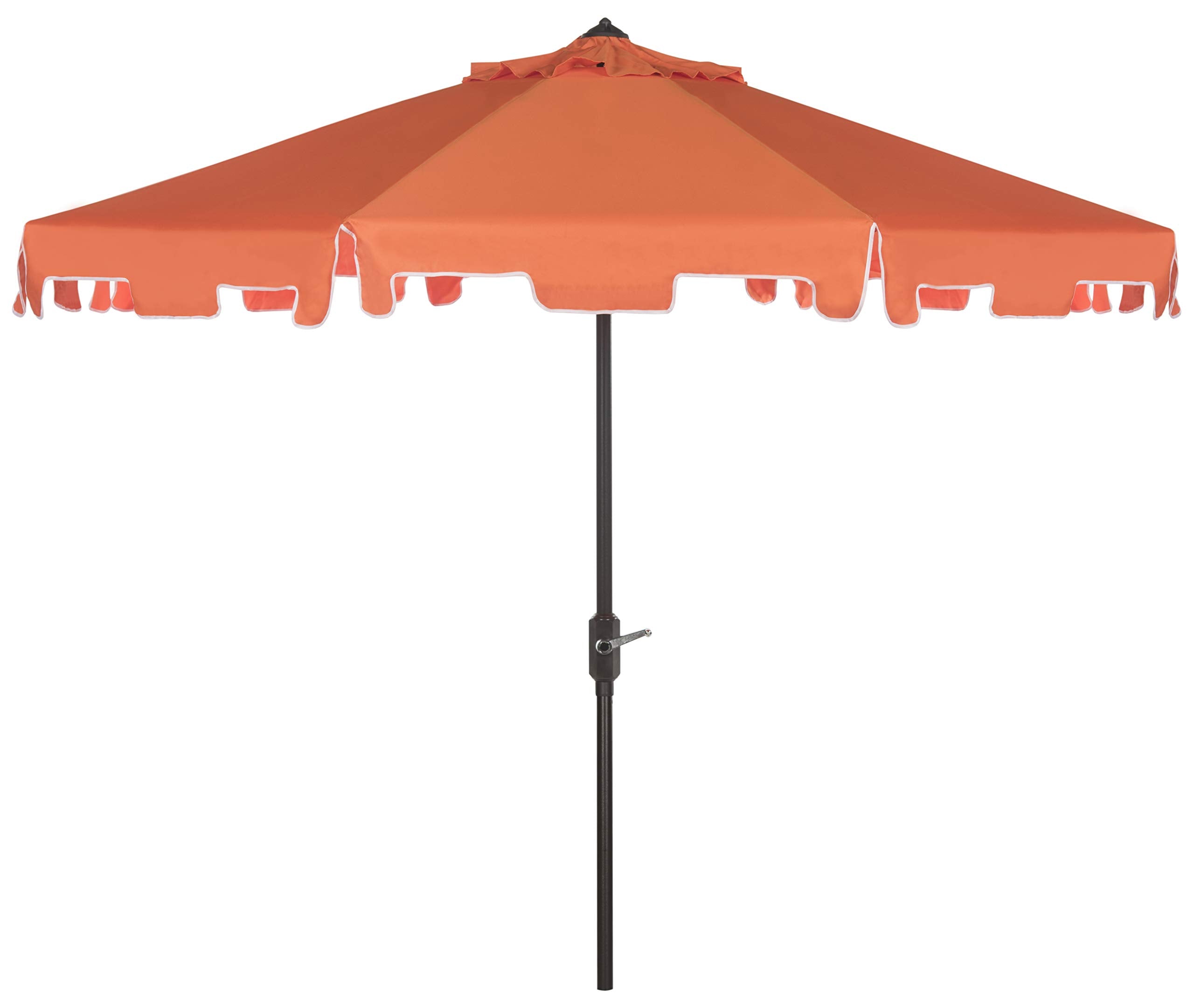 Safavieh Outdoor Collection Zimmerman Crank Market Orange and White 9-inch - Citiesdeals