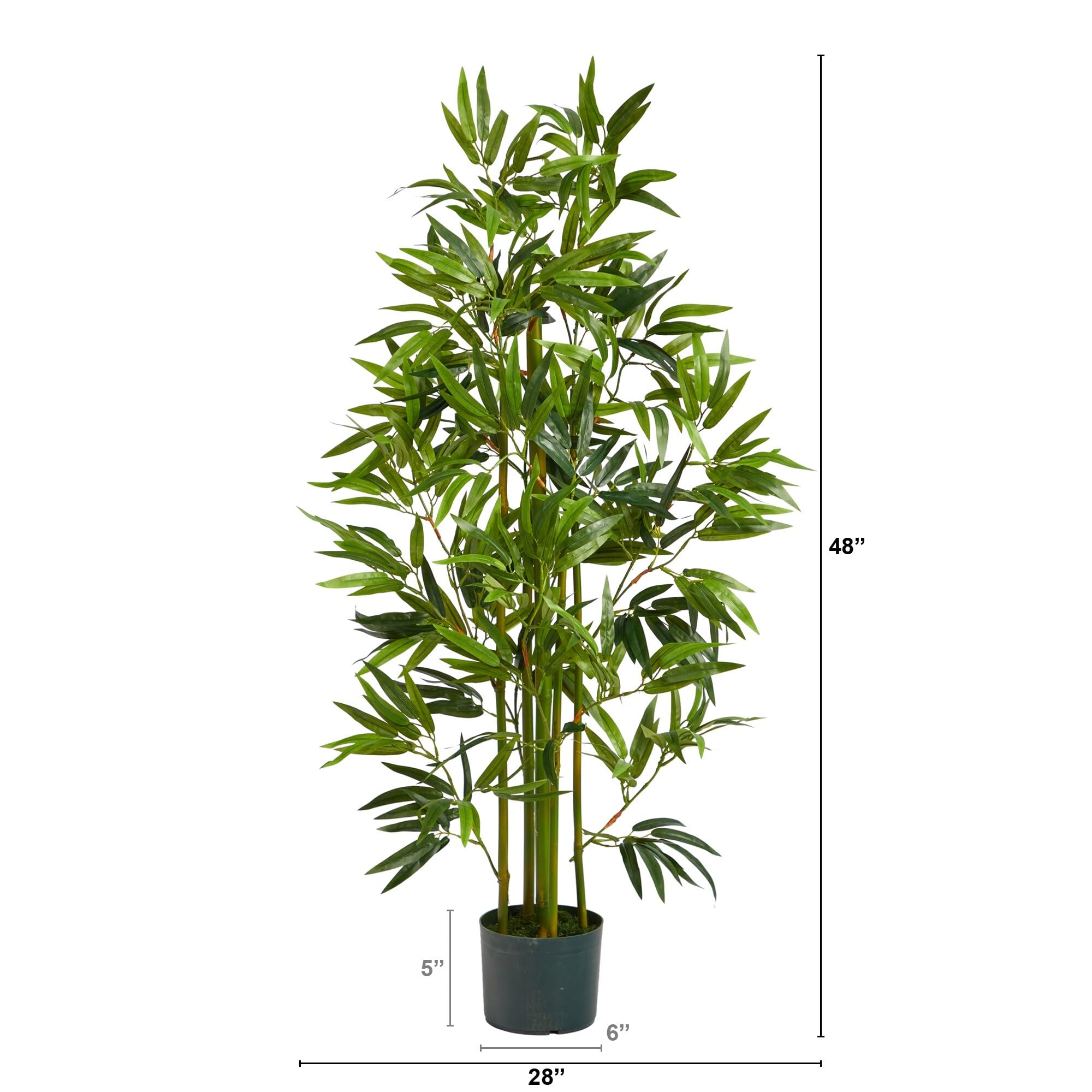 4' Bamboo Artificial Tree Black - Citiesdeals