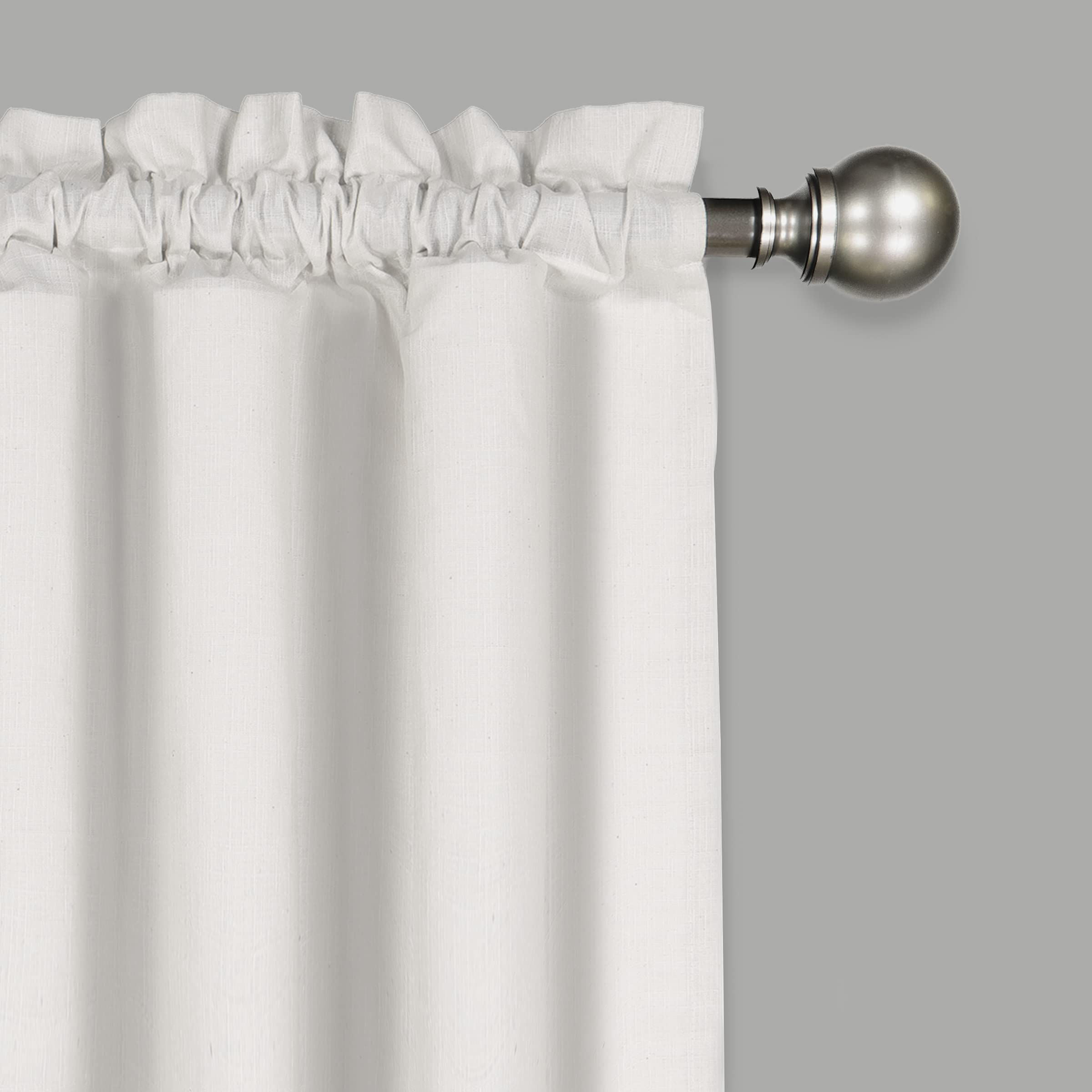 Vue Kingsbury Small Panel Tiers Privacy Window Treatment Pair Bathroom Living White - 52x24 - Citiesdeals