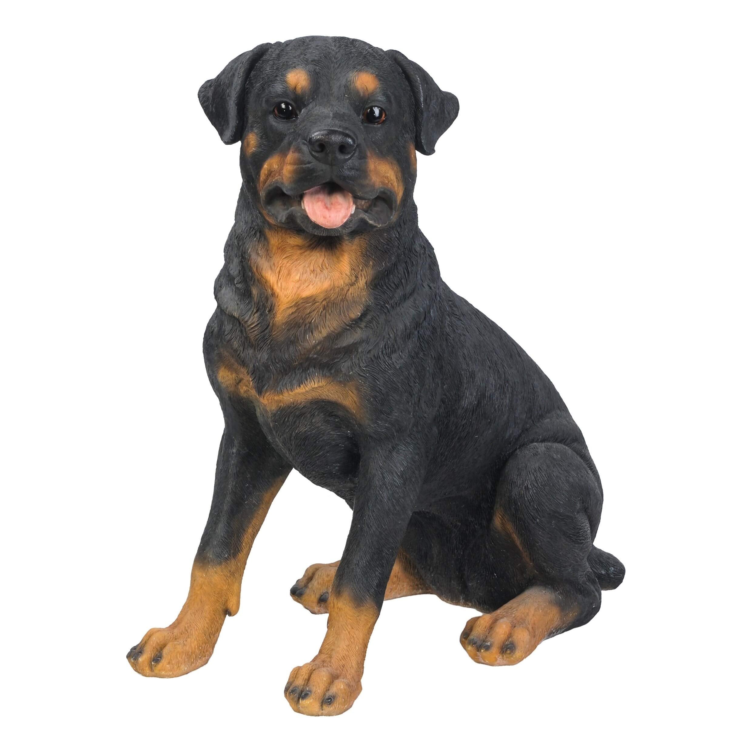 Rottweiler Sitting Polyresin - Citiesdeals