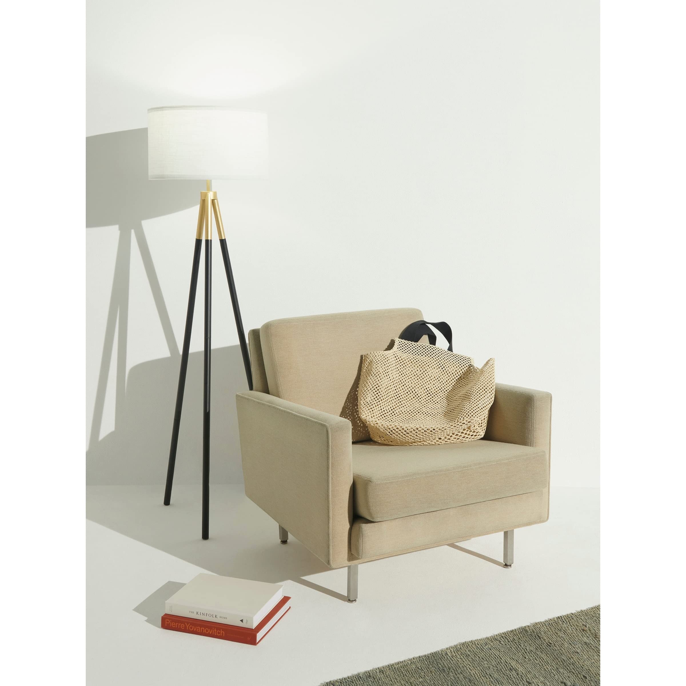 Led Floor Lamp Brass. Brass Mid-Century Modern Bulbs Included Energy Efficient - Citiesdeals