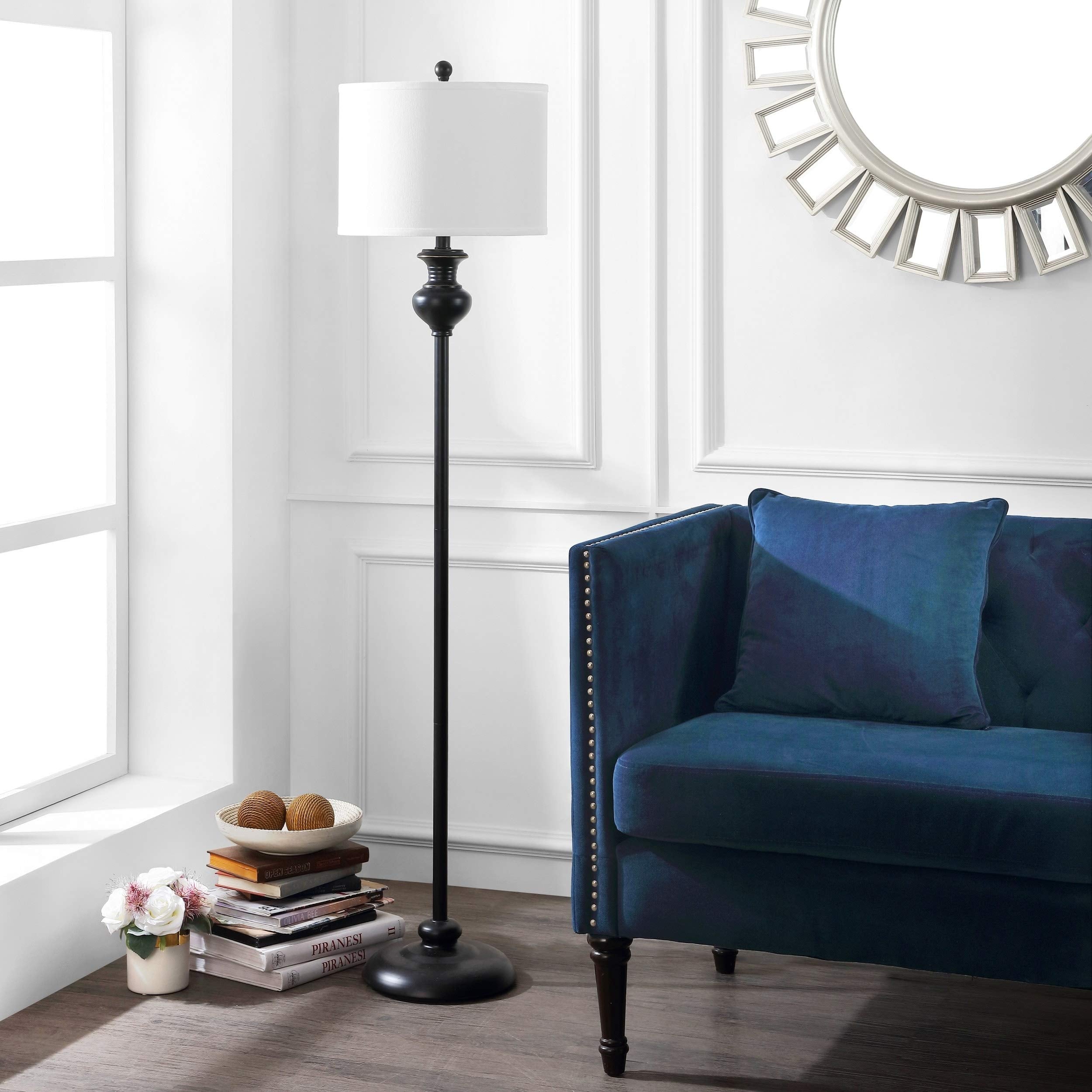 Lighting 61-inch Antique Black Led Floor Lamp - 14" W X L 61" H Modern - Citiesdeals