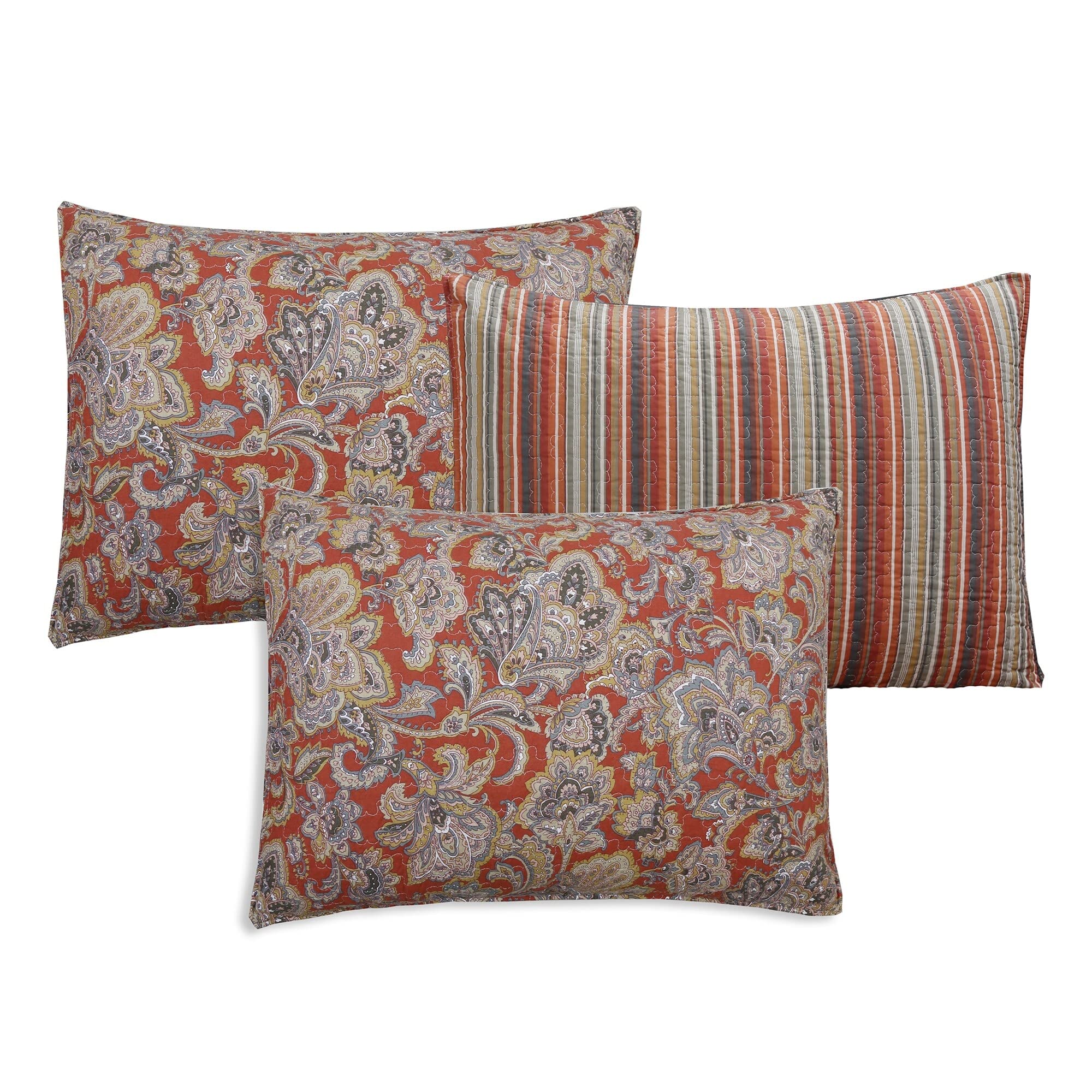 Cozy Line Vintage Rustic Bronze Country Paisley Fall Floral Copper 6 Piece - Citiesdeals