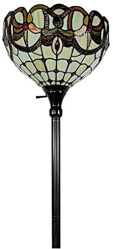 Floor Lamp Standing 72" Tall Stained Glass Tan Bedroom Reading Gift Am279fl14b Color Bronze - Citiesdeals