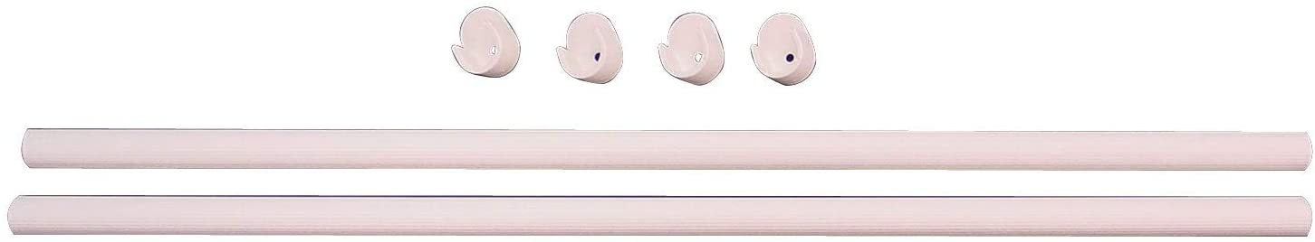 35" Wardrobe Rods 2 ct White