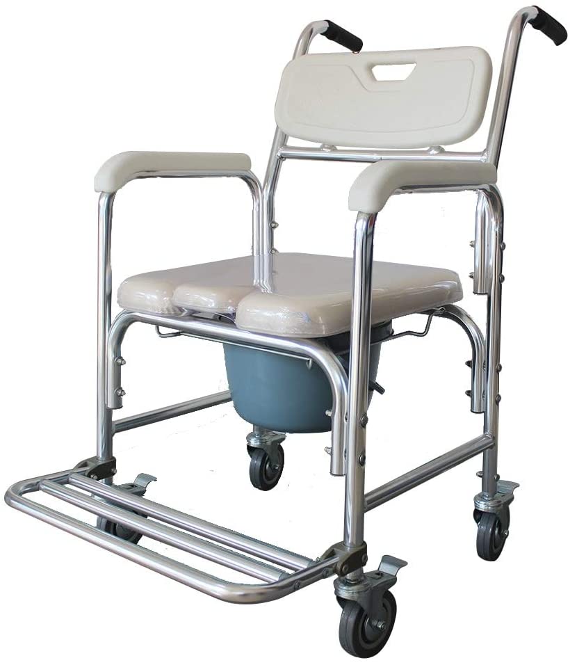 Heavy Duty Memory Foam Cushion Chair Adult Bathroom Toilet Seat Grey Traditional Plastic Steel - Citiesdeals