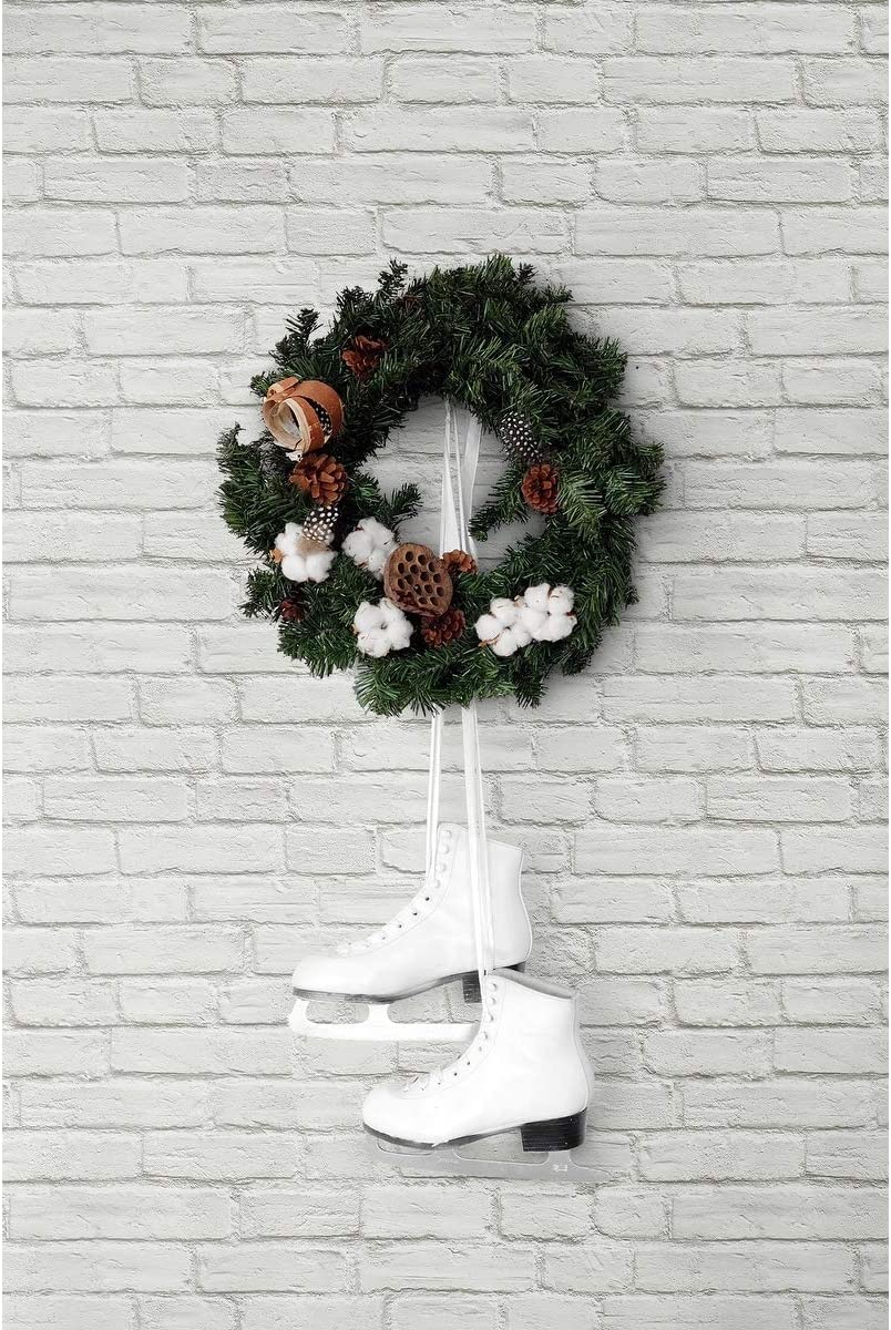 Winter Vintage Brick Christmas Peel Stick Wallpaper 20 5 W X 18 Ft L Off/White Industrial Vinyl Self Adhesive - Citiesdeals