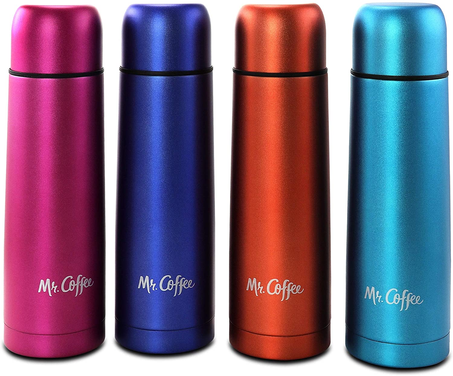 4pc 16 Oz S/s Thermal Travel Bottle Set Color Stainless