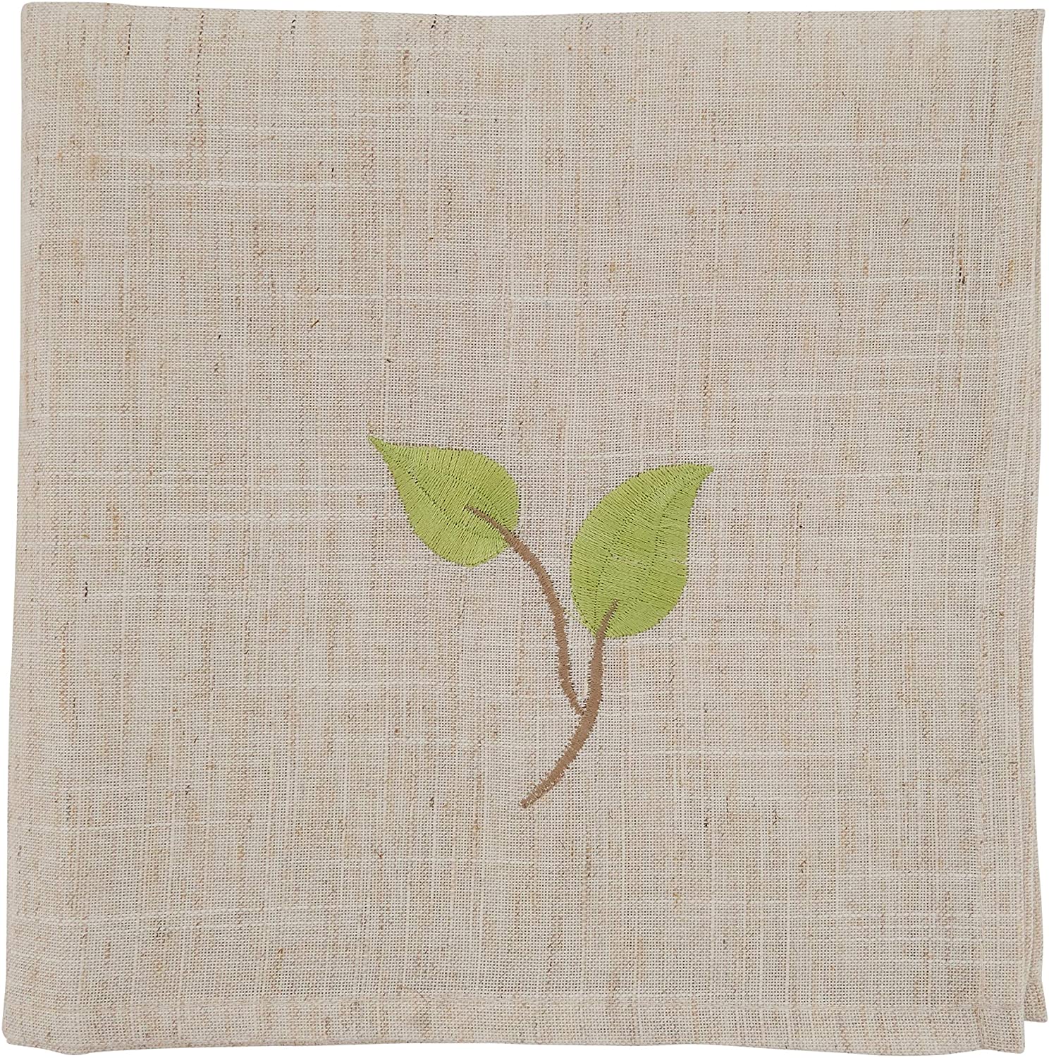 Embroidered Table Napkins Vine Design (Set 4) 20" X Brown